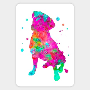 Boxer Dog Watercolor Painting 2 Sticker